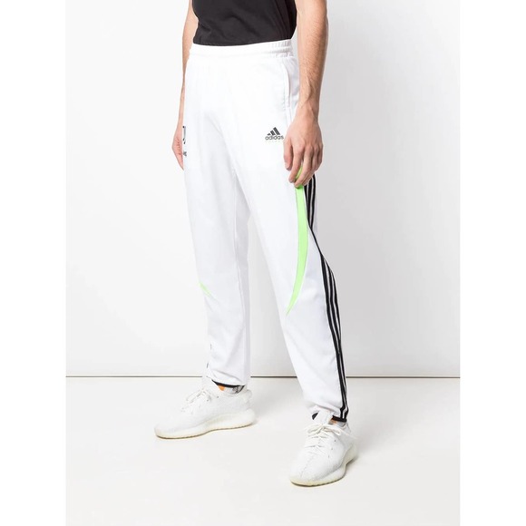 NWT Adidas Juventus Jeep Straight Leg Track Pants Men's Size S White Mid Rise - Picture 1 of 14